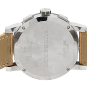  Shop Authentic Burberry The City Chronograph White Dial Haymarket Leather Strap Watch For Men - BU9360 - Luxxuri