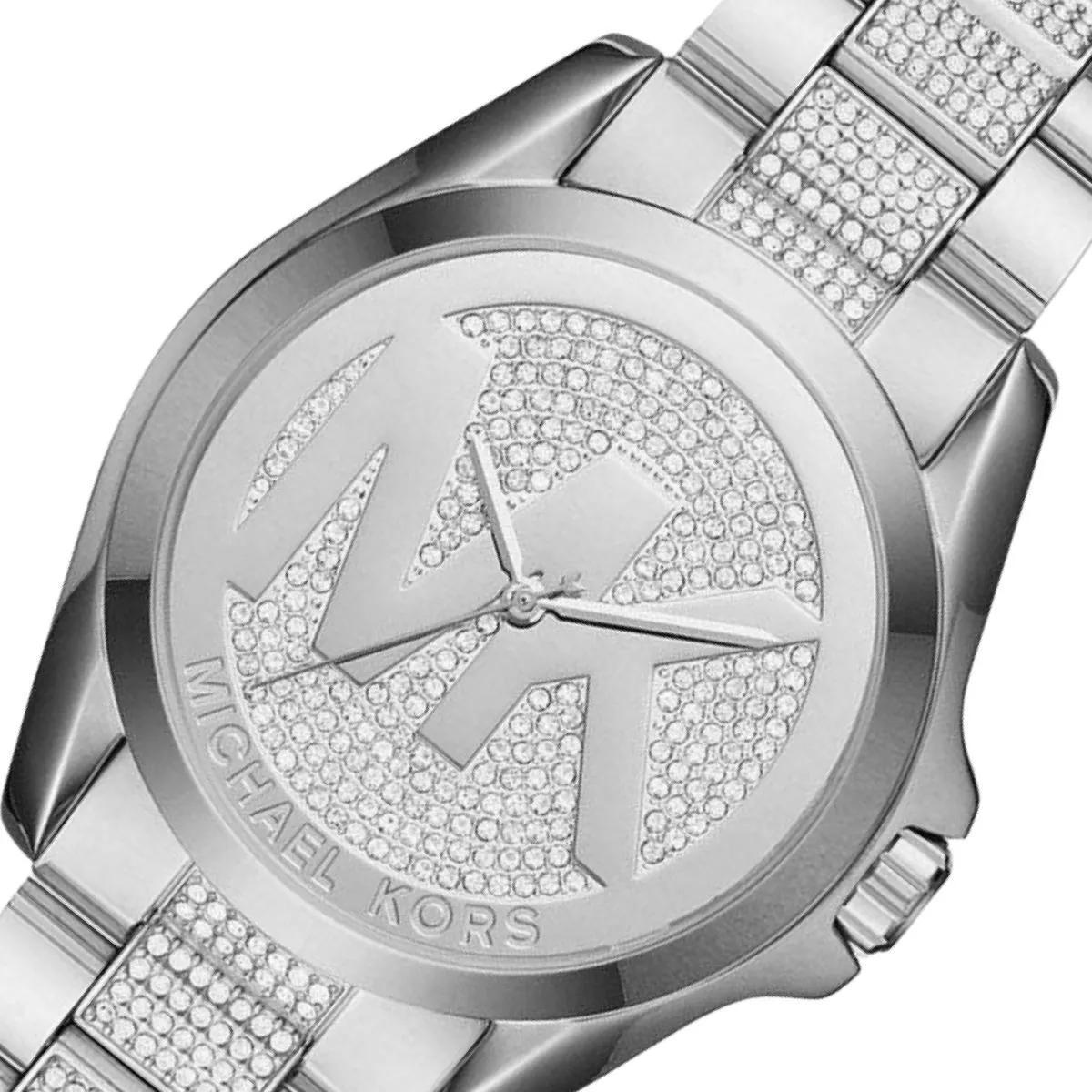  Shop Authentic Michael Kors Bradshaw Silver Dial Silver Stainless Steel Strap Watch for Women - MK6486 - Luxxuri