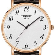  Shop Authentic Tissot T Classic Everytime White Dial Black Leather Strap Watch For Men - T109.610.36.032.00 - Luxxuri