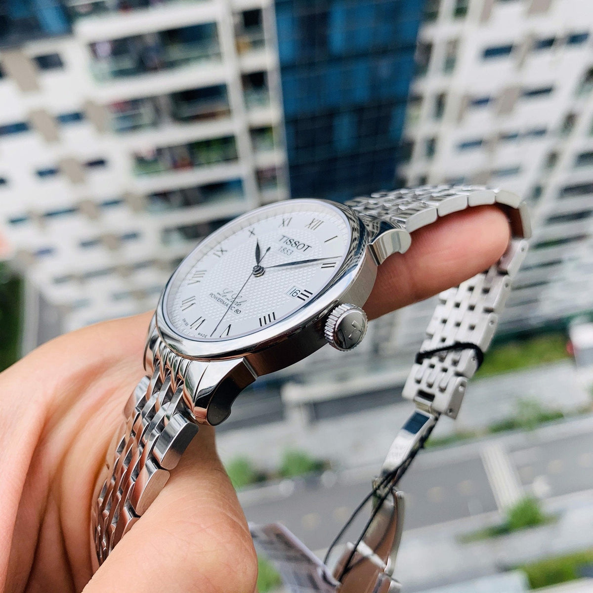  Shop Authentic Tissot Le Locle Powermatic 80 Silver Dal Silver Steel Strap Watch For Men - T006.407.11.033.00 - Luxxuri