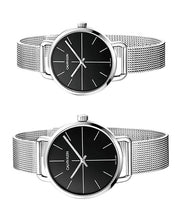  Shop Authentic Calvin Klein Even Black Dial Silver Mesh Bracelet Watch for Women - K7B23121 - Luxxuri