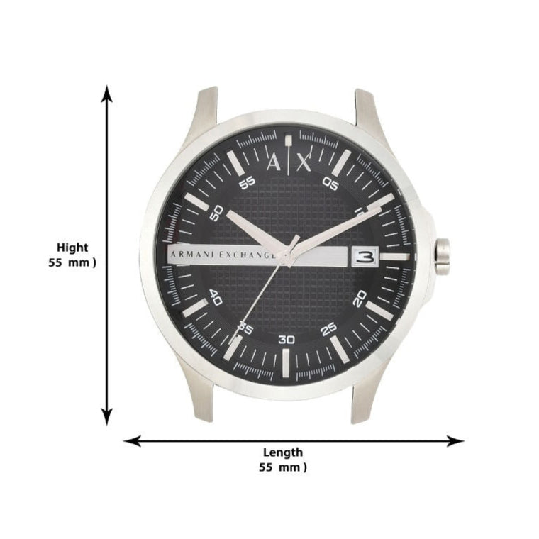  Shop Authentic Armani Exchange Hampton Chronograph Black Dial Silver Steel Strap Watch For Men - AX2103 - Luxxuri