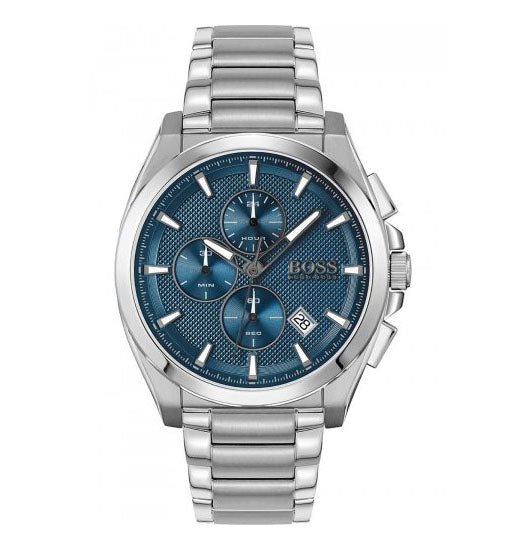  Shop Authentic Hugo Boss Grandmaster Blue Dial Silver Steel Strap Watch for Men - 1513884 - Luxxuri