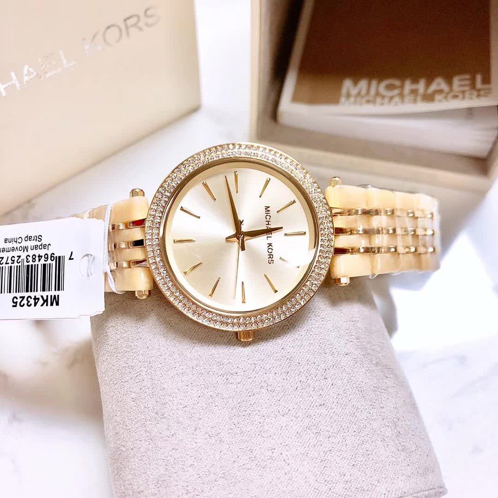  Shop Authentic Michael Kors Darci Gold Dial Gold Steel Strap Watch for Women - MK4325 - Luxxuri
