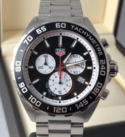  Shop Authentic Tag Heuer Formula 1 Chronograph Black Dial Silver Steel Strap Watch for Men - CAZ101E.BA0842 - Luxxuri