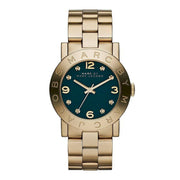  Shop Authentic Marc Jacobs Amy Green Dial Gold Steel Strap Watch for Women - MBM8619 - Luxxuri