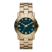  Shop Authentic Marc Jacobs Amy Green Dial Gold Steel Strap Watch for Women - MBM8609 - Luxxuri