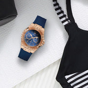  Shop Authentic Guess Limelight Blue Dial Blue Silicone Strap Watch For Women - W1053L1 - Luxxuri