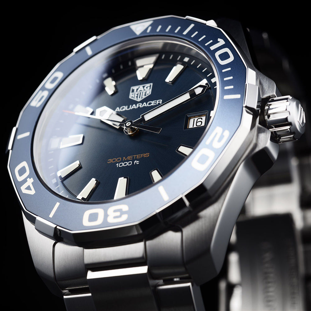  Shop Authentic Tag Heuer Aquaracer Blue Dial Watch for Men - WAY111C.BA0928 - Luxxuri