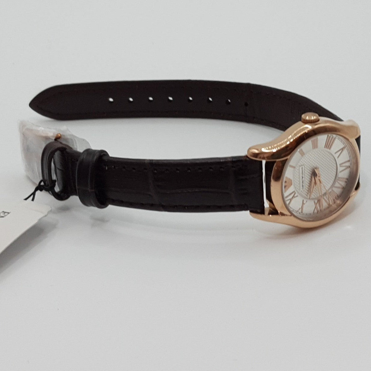  Shop Authentic Emporio Armani Classic White Dial Brown Leather Strap Watch For Men - AR9035 - Luxxuri