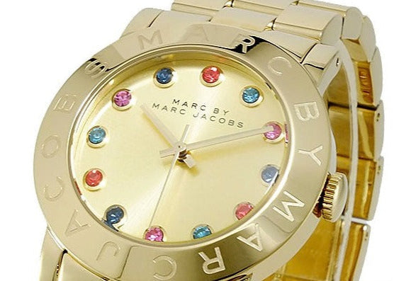  Shop Authentic Marc Jacobs Blade Gold Dial Gold Steel Strap Watch for Women - MBM3141 - Luxxuri