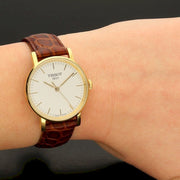  Shop Authentic Tissot Everytime Desire Small White Dial Maroon Leather Strap Watch For Women - T109.210.36.031.00 - Luxxuri