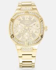  Shop Authentic Guess Duchess Quartz Gold Dial Gold Steel Strap Watch For Women - GW0558L2 - Luxxuri
