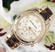  Shop Authentic Michael Kors Blair Gold Dial Two Tone Steel Strap Watch for Women - MK6094 - Luxxuri