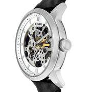  Shop Authentic Fossil Townsman Automatic Skeleton White Dial Black Leather Strap Watch for Men - ME3085 - Luxxuri