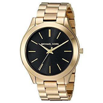  Shop Authentic Michael Kors Runway Black Dial Gold Steel Strap Watch for Women - MK3478 - Luxxuri