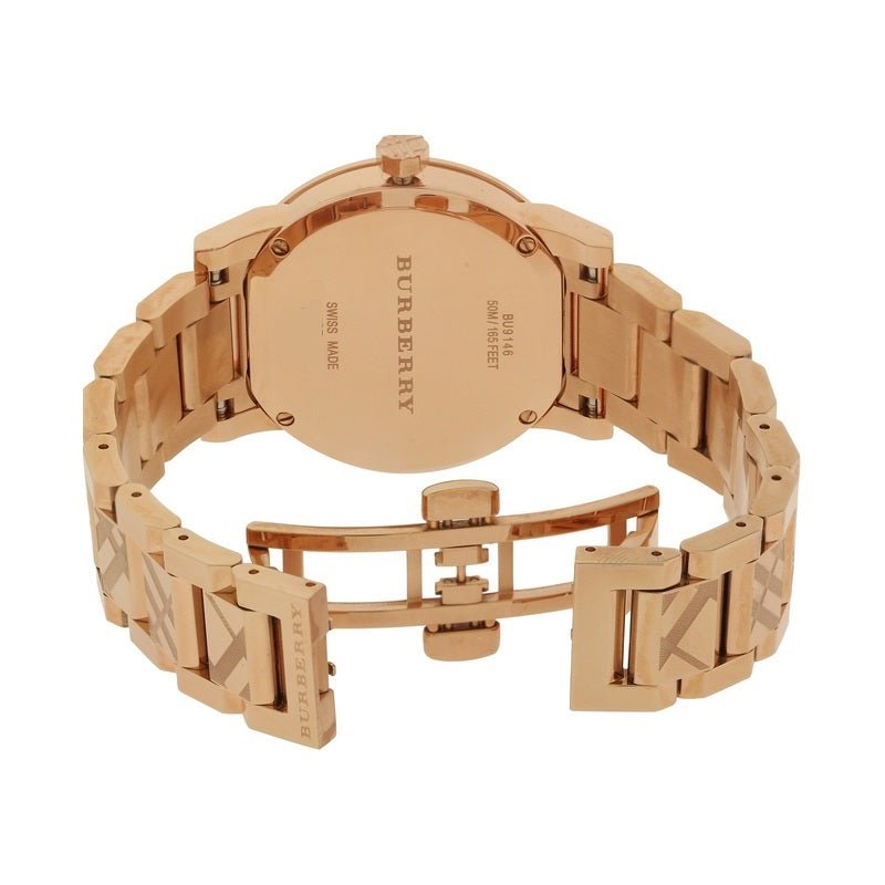  Shop Authentic Burberry The City Rose Gold Dial Rose Gold Steel Strap Watch for Women - BU9146 - Luxxuri
