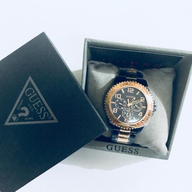  Shop Authentic Guess BFF Multifunction Blue Dial Two Tone Steel Strap Watch for Women - W0231L6 - Luxxuri