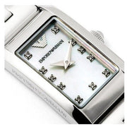  Shop Authentic Emporio Armani Donna Mother Of Pearl White Dial Silver Steel Strap Watch for Women - AR3167 - Luxxuri