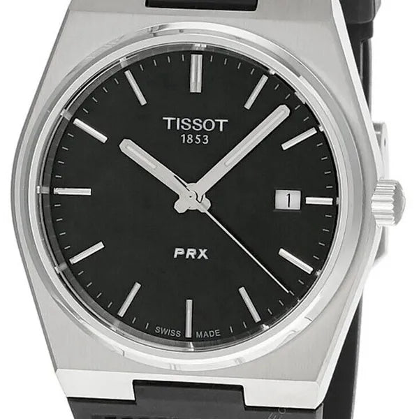  Shop Authentic Tissot PRX Black Dial Black Rubber Strap Watch For Men - T137.410.17.051.00 - Luxxuri