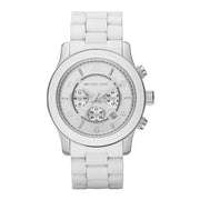 Shop Authentic Michael Kors Oversize White Dial White Steel Strap Watch for Men - MK8108 - Luxxuri