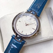  Shop Authentic Versace Olympo Gleam White Dial Green Leather Strap Watch for Women - VAN020016 - Luxxuri