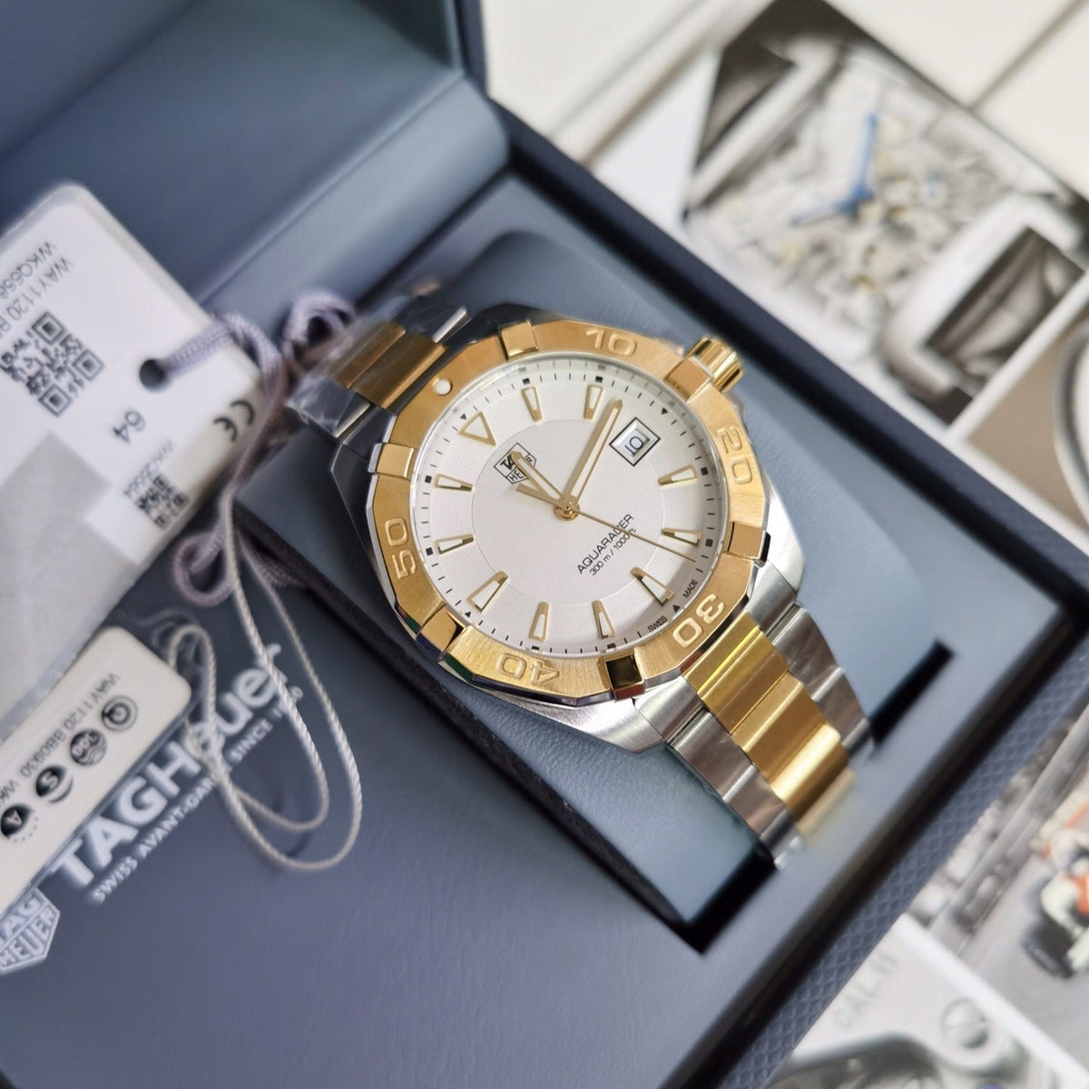  Shop Authentic Tag Heuer Aquaracer White Dial Watch for Men - WAY1120.BB0930 - Luxxuri