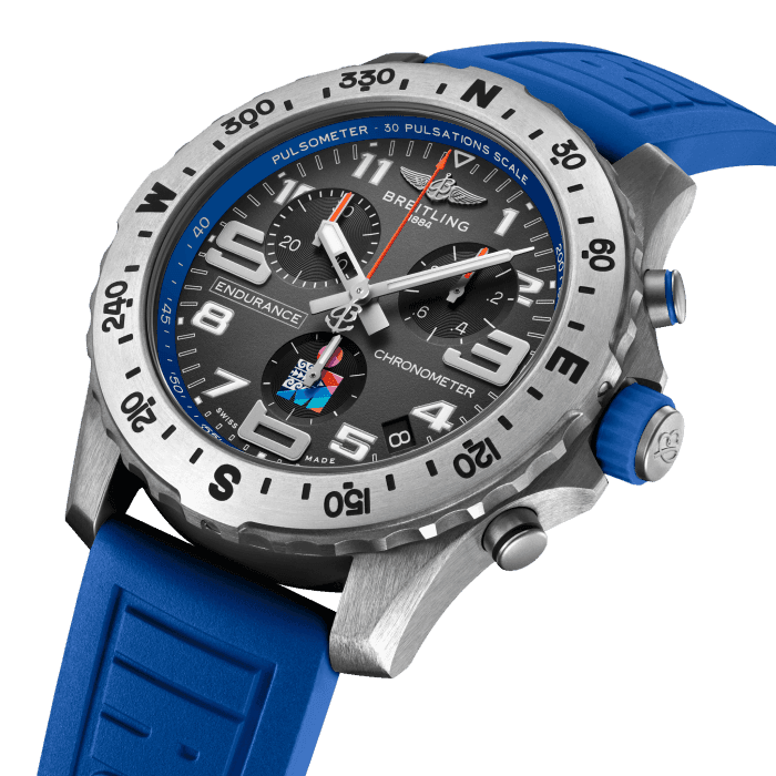  Shop Authentic Breitling Endurance Pro Ironman World Championship Grey Dial Blue Rubber Strap Watch for Men - E823103A1M1S1 - Luxxuri