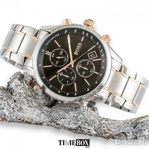  Shop Authentic Hugo Boss Grand Prix Black Dial Two Tone Steel Strap Watch for Men - 1513473 - Luxxuri