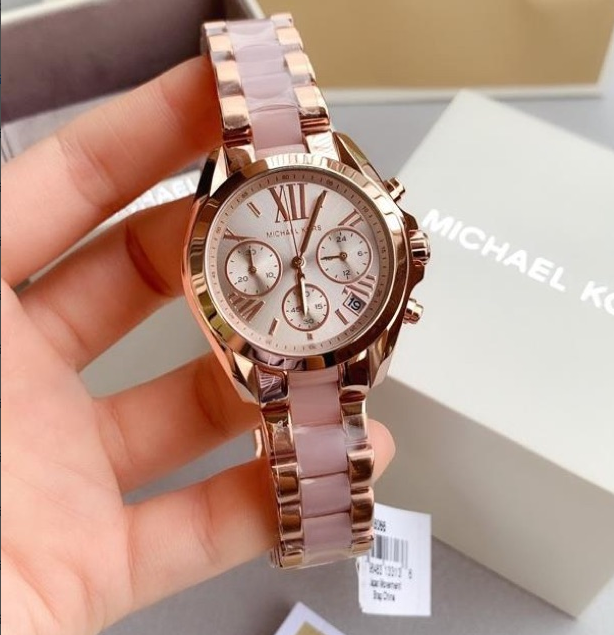  Shop Authentic Michael Kors Bradshaw Rose Gold Dial Two Tone Steel Strap Watch for Women - MK6066 - Luxxuri