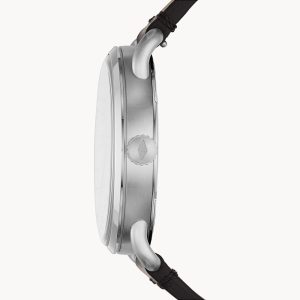 Shop Authentic Fossil The Commuter Black Dial Black Leather Strap Watch for Men - FS5406 - Luxxuri