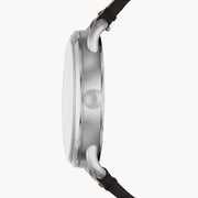  Shop Authentic Fossil The Commuter Black Dial Black Leather Strap Watch for Men - FS5406 - Luxxuri