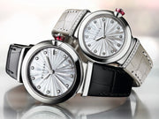  Shop Authentic Bvlgari LVCEA Diamonds Silver Mother of Pearl Dial Silver Leather Strap Watch for Women - LVCEA103367 - Luxxuri