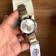  Shop Authentic Michael Kors Silver Dial Two Tone Steel Strap Watch for Women - MK3679 - Luxxuri