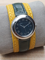  Shop Authentic Marc Jacobs Black Dial Black Leather Strap Watch for Women - MBM1071 - Luxxuri