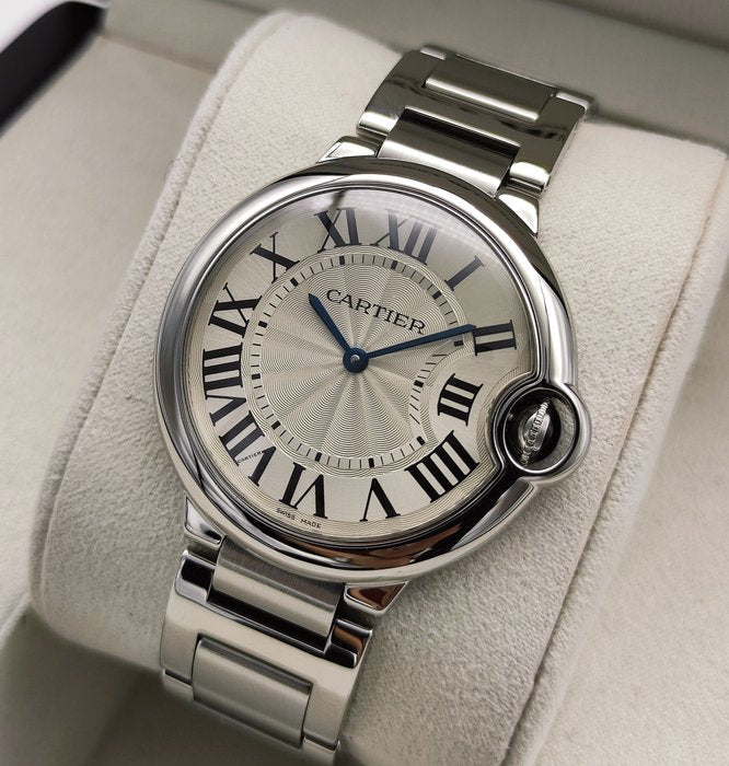  Shop Authentic Cartier Ballon Bleu De Cartier Silver Dial Silver Steel Strap Watch for Women - W69011Z4 - Luxxuri