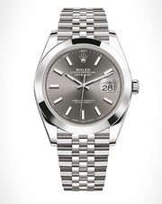  Shop Authentic Rolex Datejust 41 Oyster Grey Dial Silver Oystersteel Bracelet Watch for Men - M126300-0008 - Luxxuri