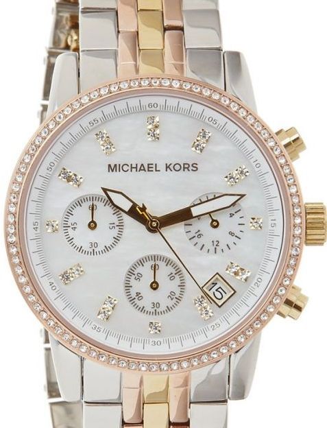  Shop Authentic Michael Kors Ritz White Dial Two Tone Steel Strap Watch for Women - MK5650 - Luxxuri