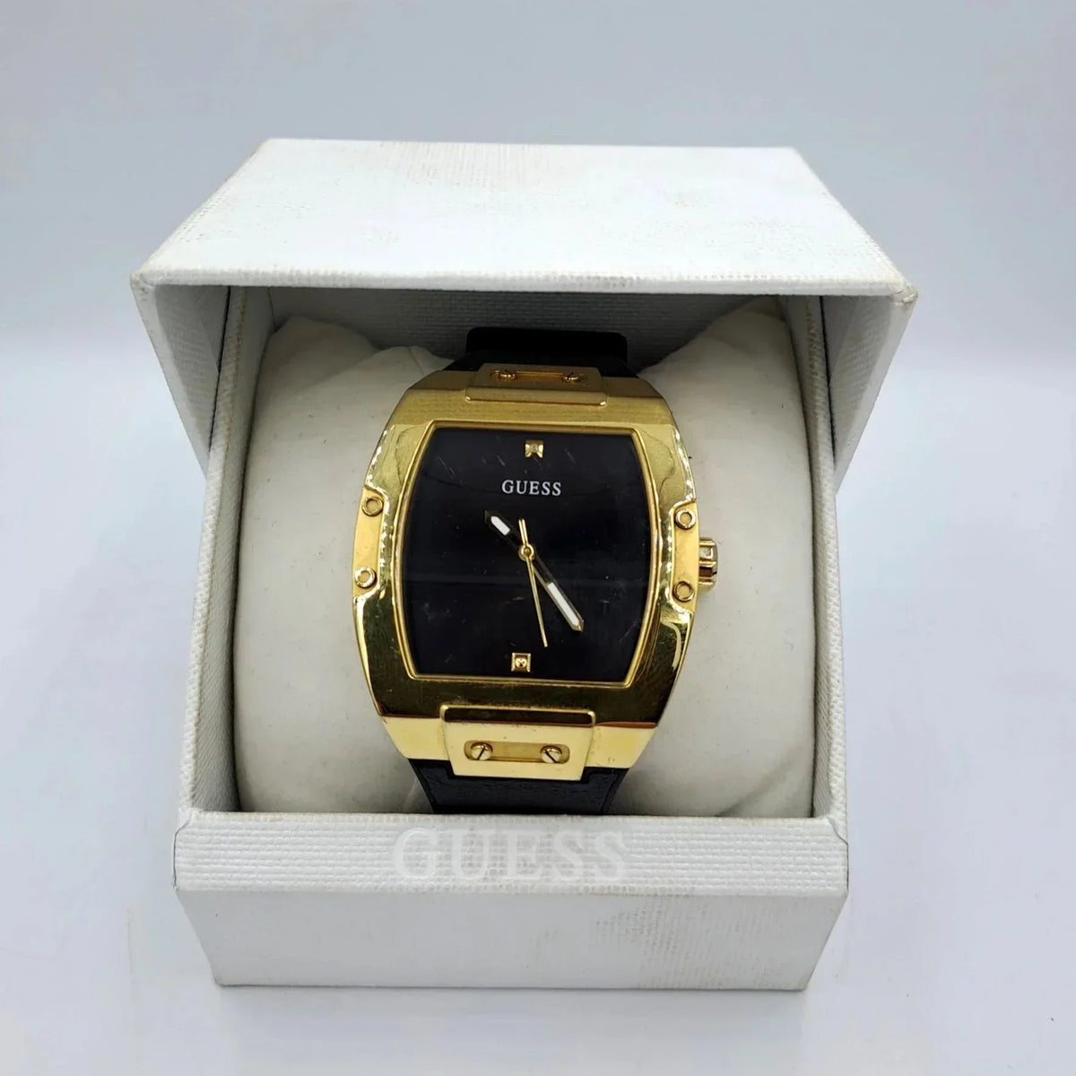  Shop Authentic Guess Phoenix Black Dial Black Rubber Strap Watch for Men - GW0386G3 - Luxxuri