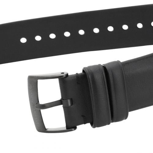  Shop Authentic Emporio Armani Minimalist Analog Black Dial Black Leather Strap Watch For Men - AR11573 - Luxxuri