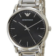  Shop Authentic Emporio Armani Luigi Quartz Black Dial Silver Steel Strap Watch For Men - AR2499 - Luxxuri