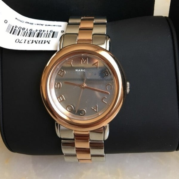  Shop Authentic Marc Jacobs Marc Silver Dial Two Tone Steel Strap Watch for Women- MBM3170 - Luxxuri