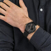  Shop Authentic Tommy Hilfiger Damon Quartz Black Dial Black Mesh Bracelet Watch for Men - 1791420 - Luxxuri