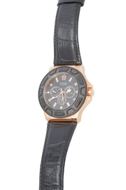  Shop Authentic Guess Force Analog Black Dial Black Leather Strap Watch For Men - W0674G6 - Luxxuri