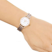 Coach Delancey White Dial Rose Gold Steel Strap Watch for Women - 14502783