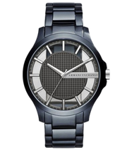  Shop Authentic Armani Exchange Hampton Skeleton Grey Dial Blue Steel Strap Watch For Men - AX2401 - Luxxuri