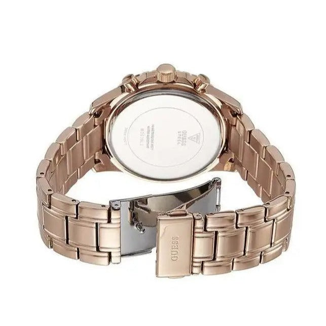  Shop Authentic Guess Sunrise Quartz Rose Gold Dial Rose Gold Steel Strap Watch For Women - W0330L2 - Luxxuri
