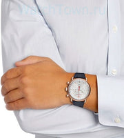  Shop Authentic Emporio Armani Aviator Silver Dial Blue Leather Strap Watch For Men - AR11123 - Luxxuri