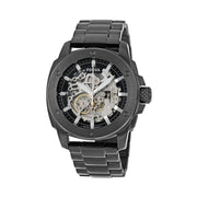  Shop Authentic Fossil Modern Machine Automatic Silver Dial Black Steel Strap Watch for Men - ME3080 - Luxxuri