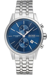  Shop Authentic Hugo Boss Jet Blue Dial Silver Steel Strap Watch for Men - 1513384 - Luxxuri